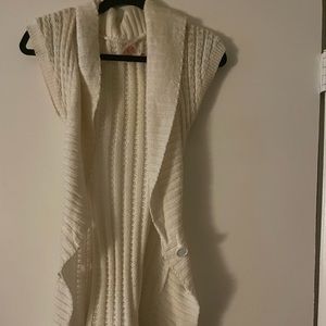 Cream cardigan sweater